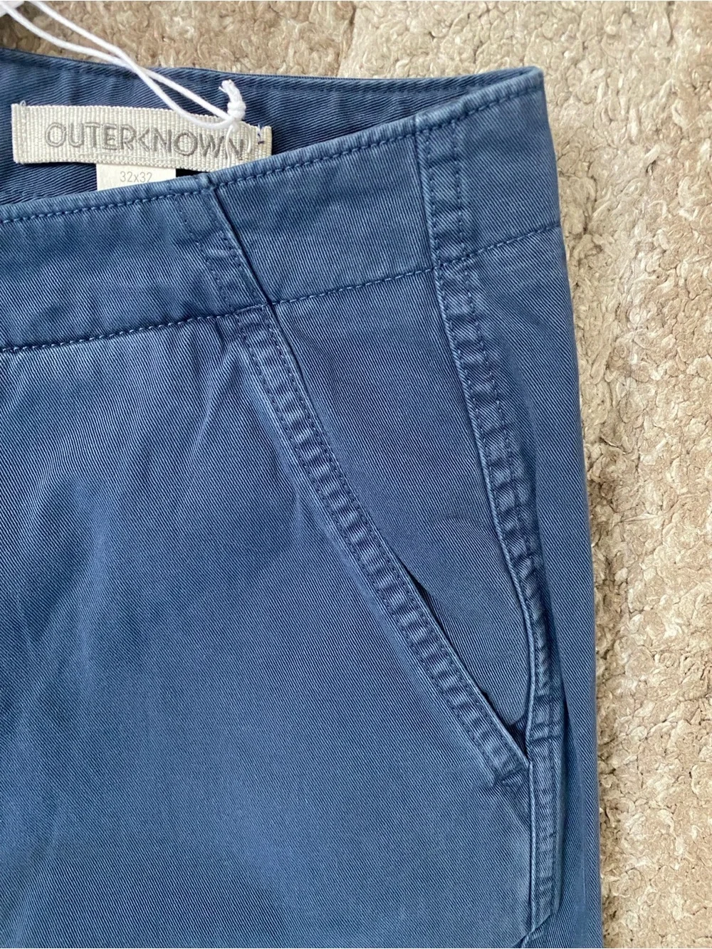 New with tag Outerknown 100% organic cotton black pant men’s size 32W”32L